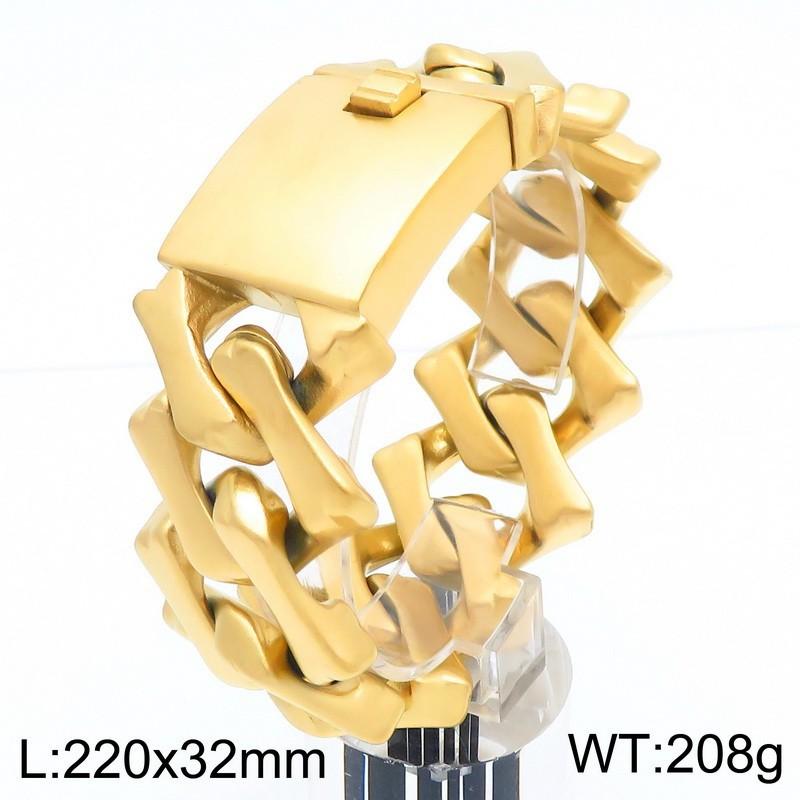 Titanium Steel Jewelry, Atmospheric Hip Hop 32Mm Thick Rhombus Cuban Chain Ladies Bracelet Boys Premium