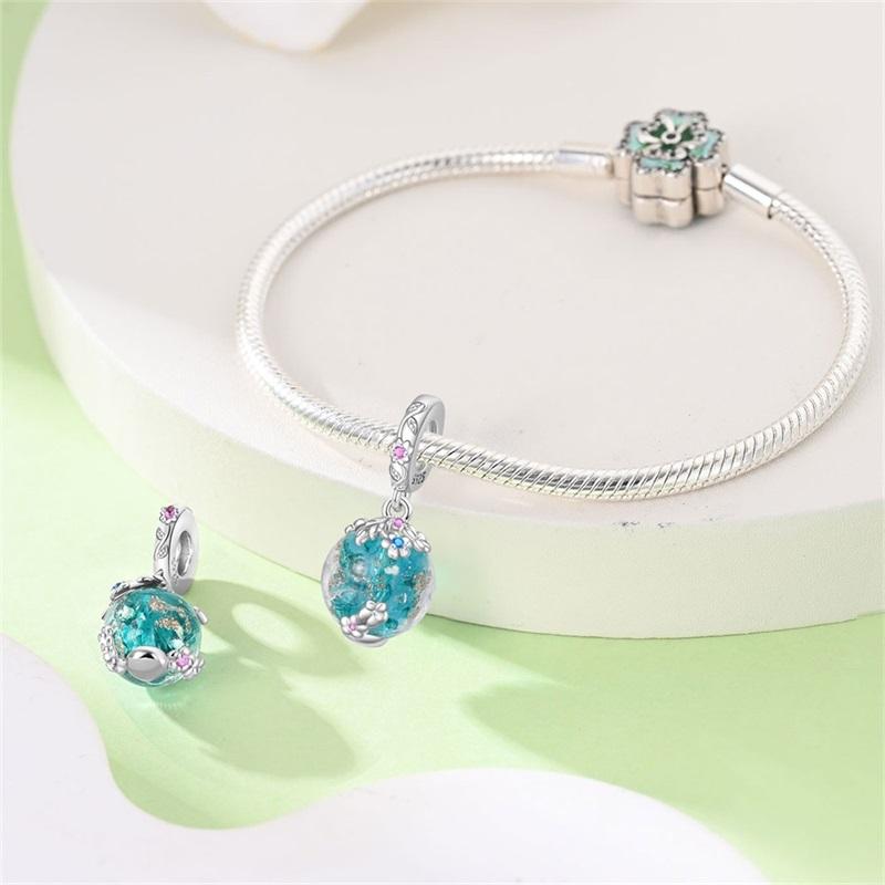 Charms Copper Luminous Flower Stamens Pendants Charms Fit Original Charms Bracelets Beads Diy Jewerlry Accessories