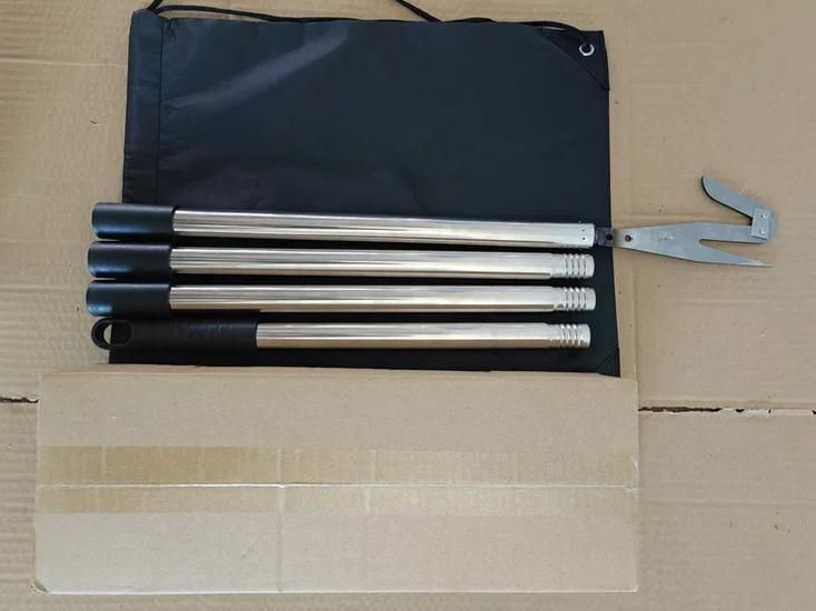 Multi-functional Stainless Steel Fruit Picker with Knife for High-Altitude Harvesting of Persimmons, Loquats, Apples, and Pears