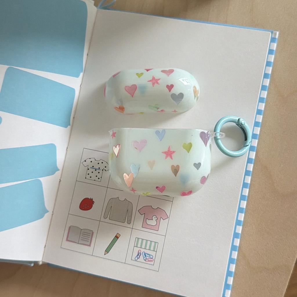 Blue Background Color Love Applies To AirPods1 Earphone Case Creative Apple 1/1st Generation Airpodspro1 Protective Case
