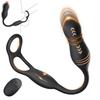 Hisecret Anal Electric Anal Vibrator with Anal Beads Extensions 10 Vibrations Nipple Prostate Anal Perineal Remote Anal Prostate Penis Remote USB