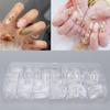 500pcs Transparent Nail Tip Professional Home Salon Portable DIY Fake False Nail Set Accessory for Women