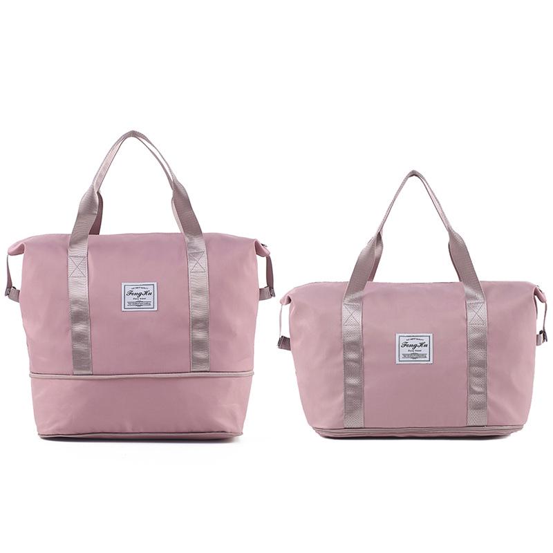 Women's Portable Travel Bag: Lightweight, Large-Capacity Sports & Fitness Bag for Short Trips