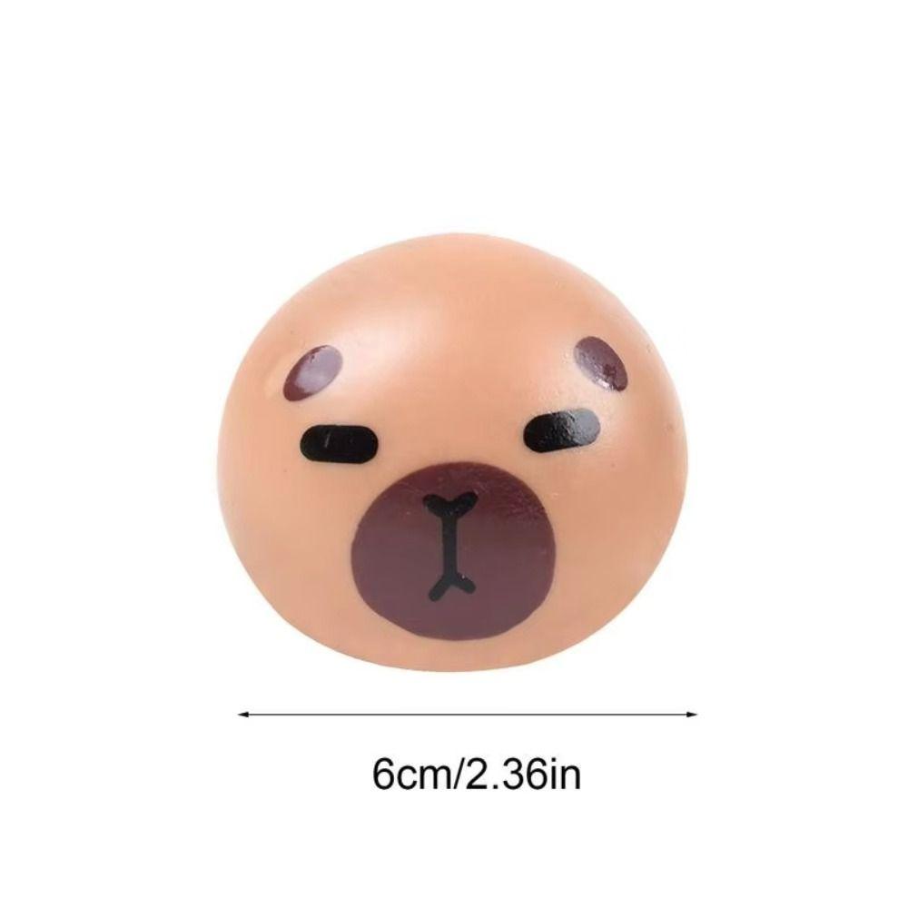 Cute Small Slow Rebound Balls Animal Fidget Sensory Toys Capybara Squeeze Toys  Children Gifts