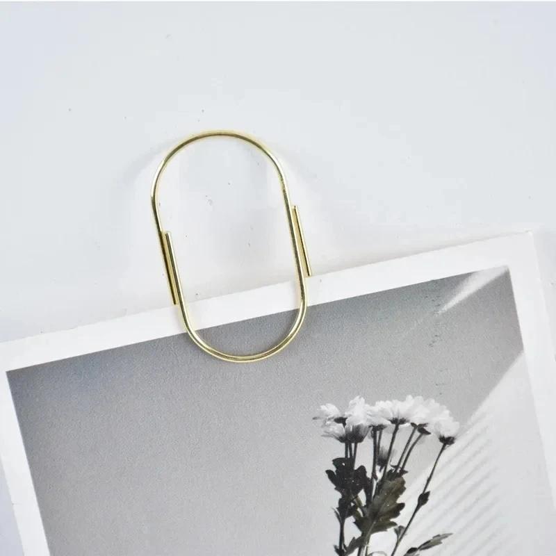 15pcs Large Size Paper Clips 50x25mm Wide Design 4 Color Options for Documents