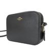 Used COACH Shoulder Bag Pochette 87734 Leather Black Mini
