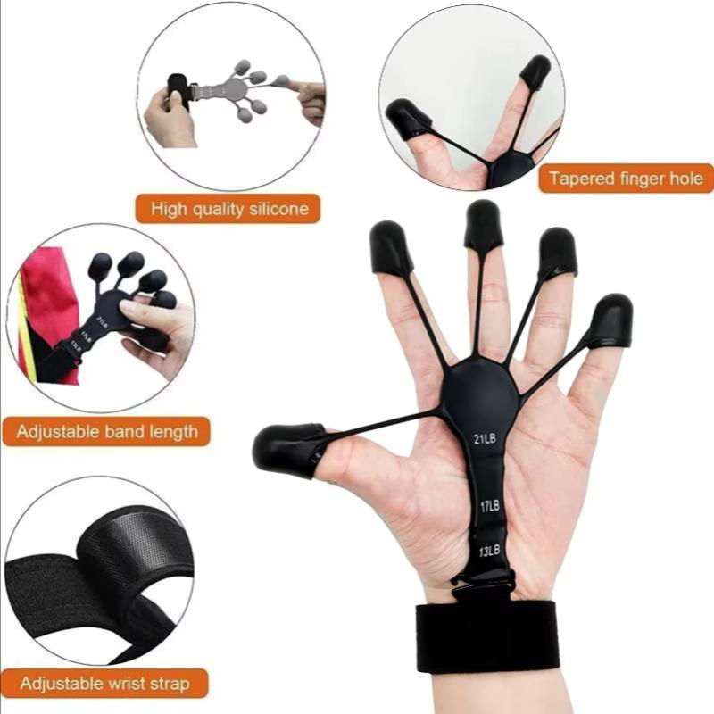 Finger Gripper Finger Exerciser Guitar Finger Exerciser 6 Resistant Levels Recovery Physical Tools Hand Strengthener For Patient