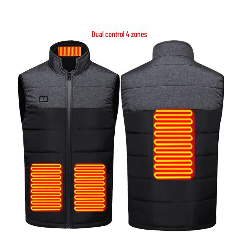 OIMG Heated Vest with Dual Control and 4 Heating Zones