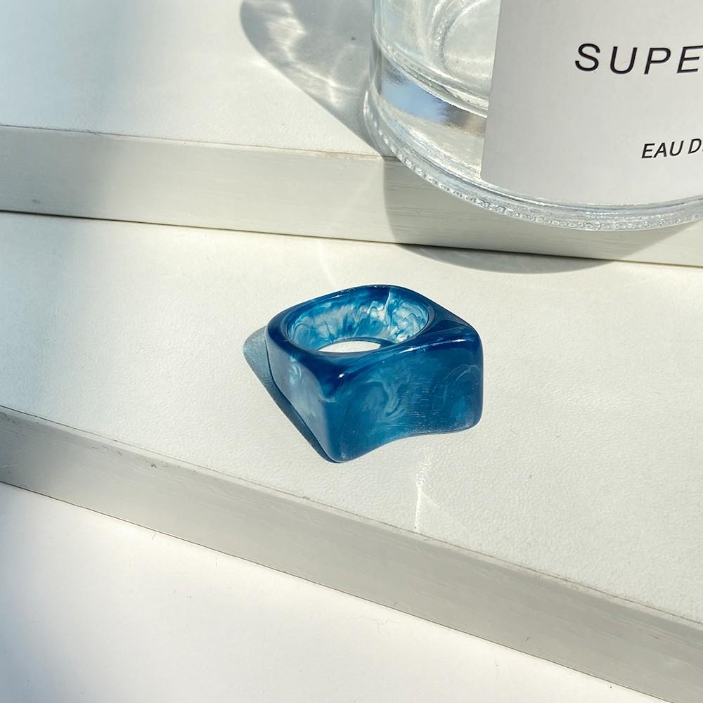 

3 шт./компл., креативное прозрачное кольцо из смолы неправильной формы, красочное акриловое кольцо с ореолом, женские ювелирные изделия, аксессуары, подарок 20