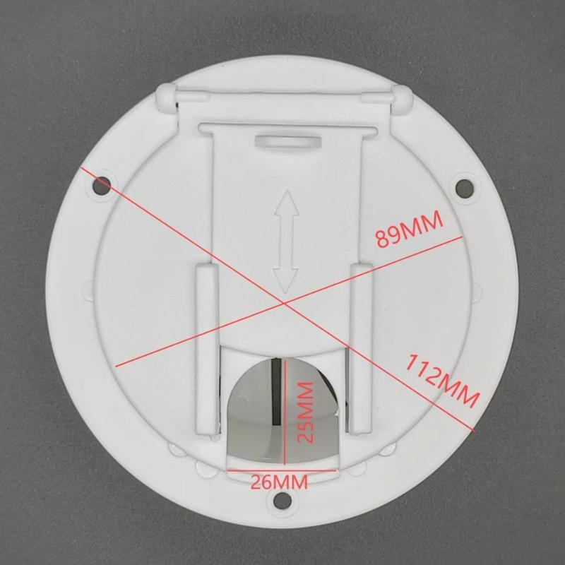Cable Hatches Round Designs Cable Hatches with Lid Easy Installation Electric Cord Cover for Boat Trailer Campers Truck