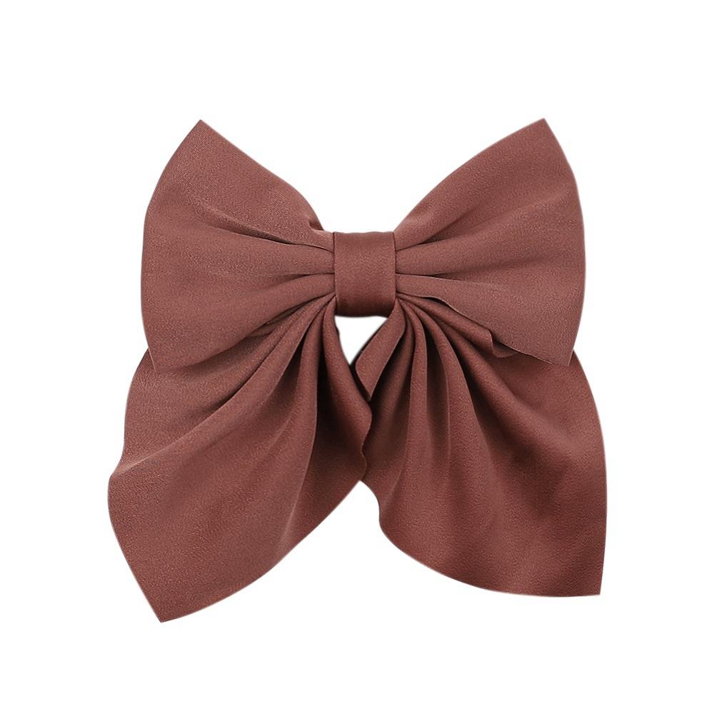 1Piece Big Hair Bow Ties Hair Clips Satin Two Layer Butterfly Bow For Girls Bowknot Hairpin Trendy Hairpin Hair Accessories