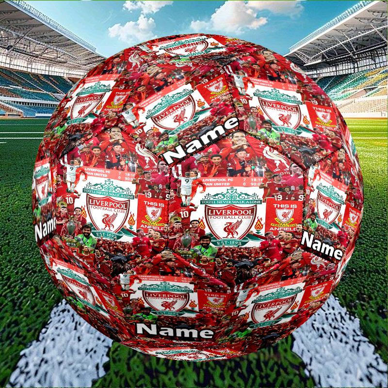 Custom Name Personalized Liverpool F.C-A Print Size 5 Soccer Ball Training & Match Football, for Team, Kicking, Gift for Football Enthusiasts