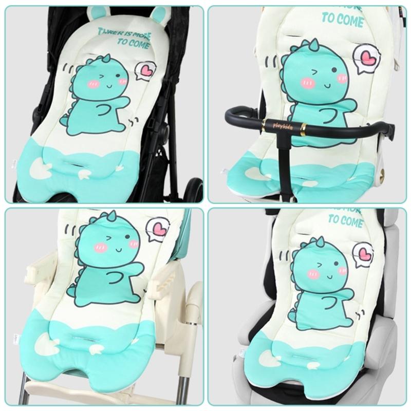 Sitzauflage für Kinderwagen Weiches Atmungsaktives Stoffkissen mit Weicher Polsterung Einzigartiges Muster für Verschiedene Modelle