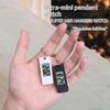 Mini Electronic Clock Keychain Digital Led Time Display Student Rectangle Watch Portable Wall Clock Keyring For Bag Backpack