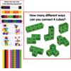 Brand Name Mini Block Set Plastic Building Blocks For Toddlers Kindergarten Toys Wholesale Tabletop Blocks