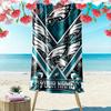 Name Custom Philadelphia Eagles Print Beach Towel, Large Soft Quick Dry Towel for Beach Camping Swimming