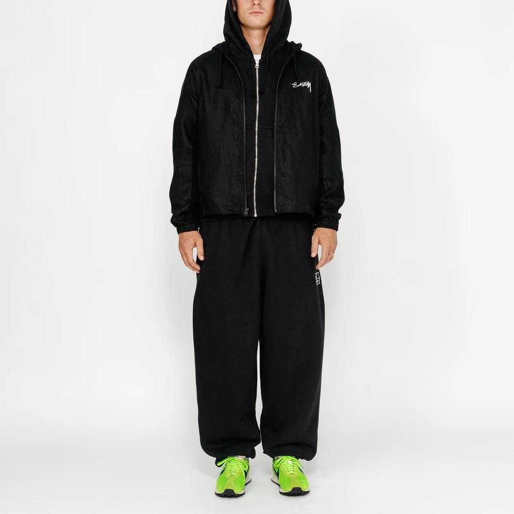Nike X Stussy Linen Shell Jacket Black Unisex Outerwear FZ5751-010