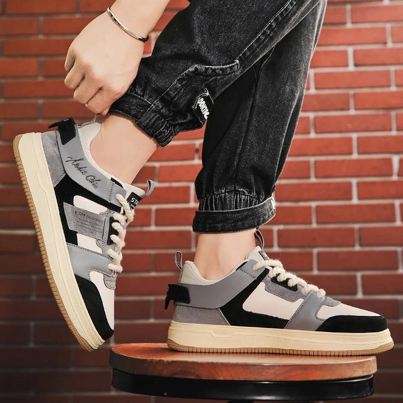 New Men's Sneakers Fashion Casual Sports Skateboard Shoes Outdoor Comfortable Breathable Jogging Flat Shoes Male Tennis Shoes
