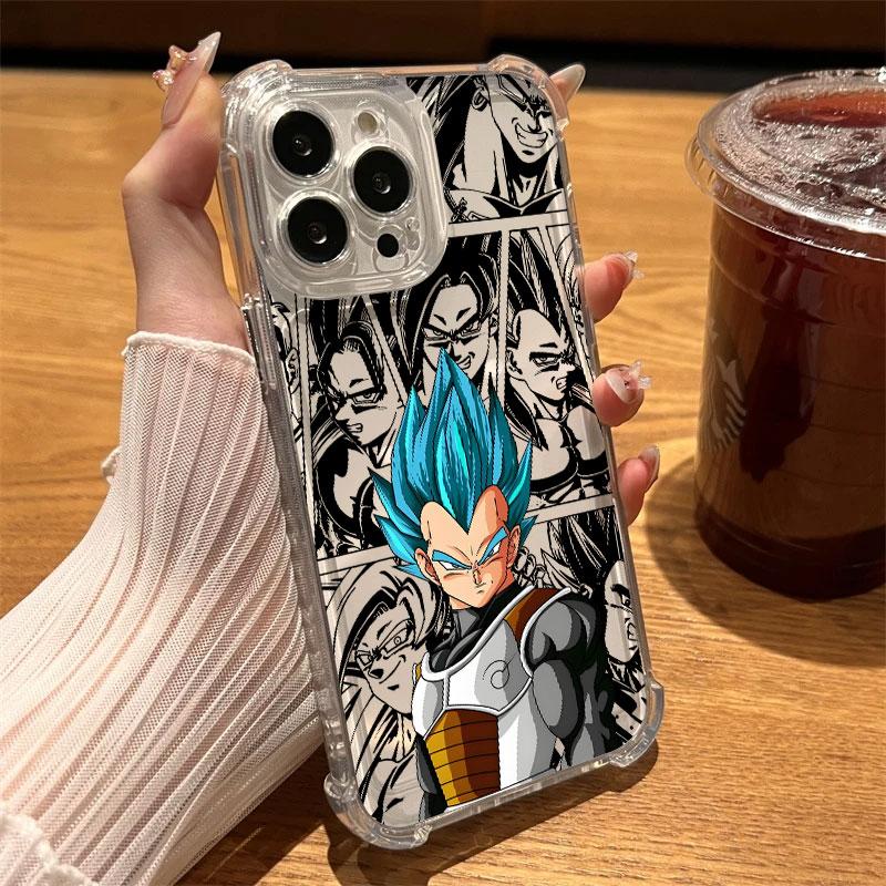 Goku Kakarot Dragons Ball Vegeta Phone Case Clear For iPhone 17 16 14 15 11 12 13 Pro Max 16E 15 16 Plus 17 Air Anti-fall Cover