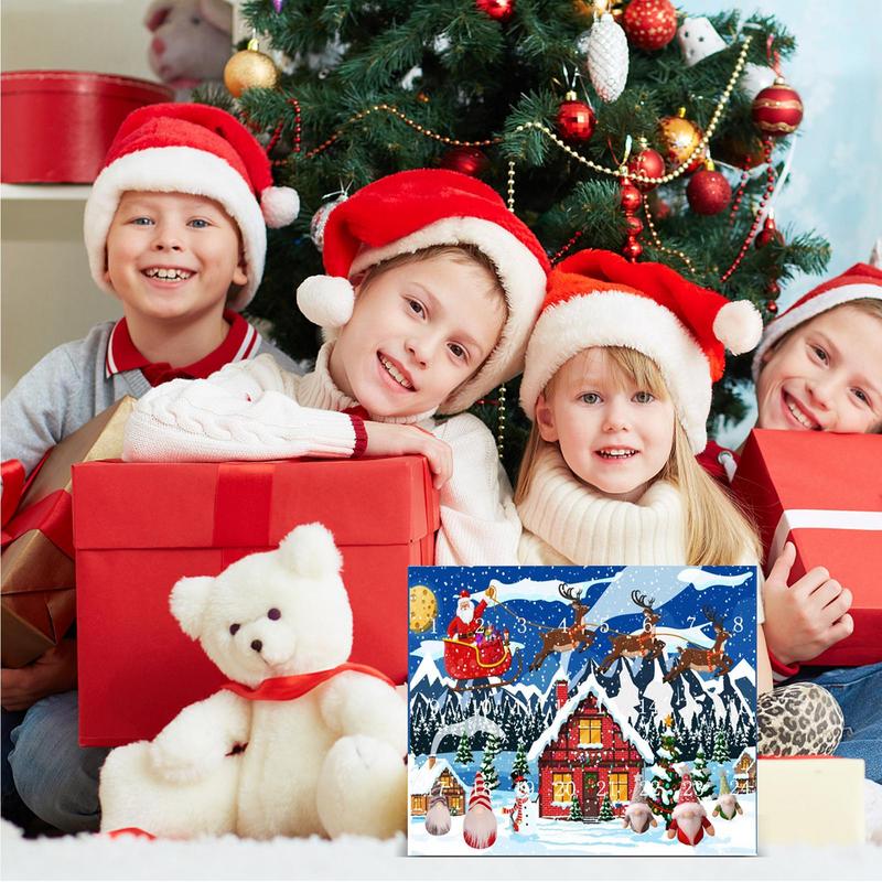 2026 Christmas Gnome Advent Calendar Gnome Christmas Decorations 24 Days Christmas Countdown Ornaments Dwarf Dolls Collections