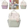 Vibrant Nylon Backpack For Girls Lightweight Waterproof Trendy Daily Use Bag