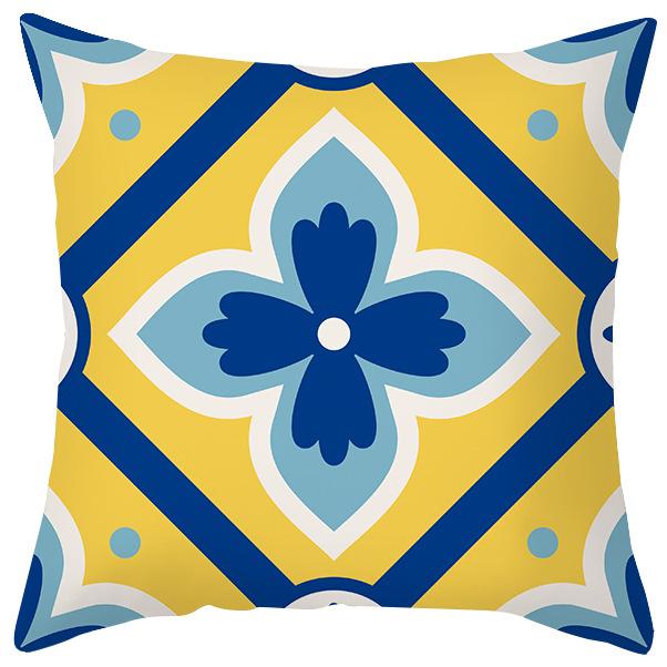 Bohemian Short Plush Pillowcase Geometric Pattern Decorative Pillow Sofa Cushion Cover Combination