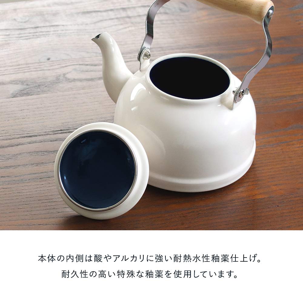 Enamel Kettle Cotton Series White 1.6L (C439-S2)