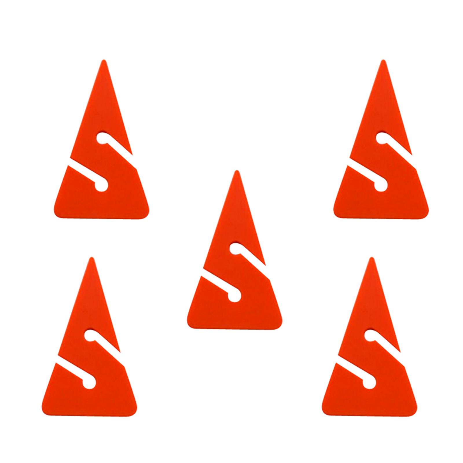 

5Pcs Scuba Dive Cave Wreck Dive Line Arrow Markers Triangle Guide Rope Indicator for Techical Cave Diving Diver оранжевый