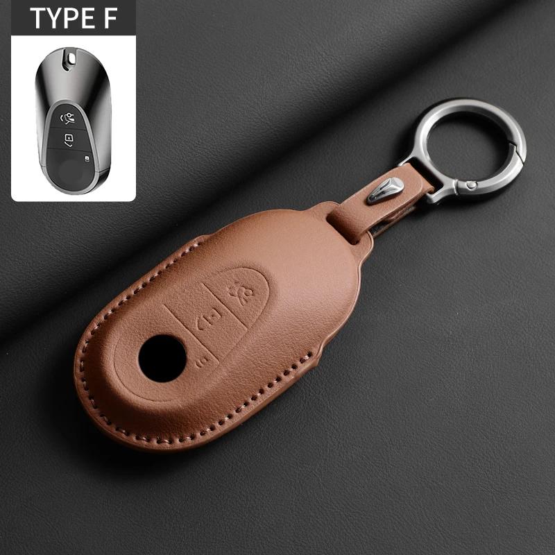 """Pouzdro na klíč od auta z plné kůže s odklápěcím víkem pro Mercedes Benz třídy A C E S G GLC CLE CLA GLB GLS GLA W177 W205 W213 W222 X167"""
