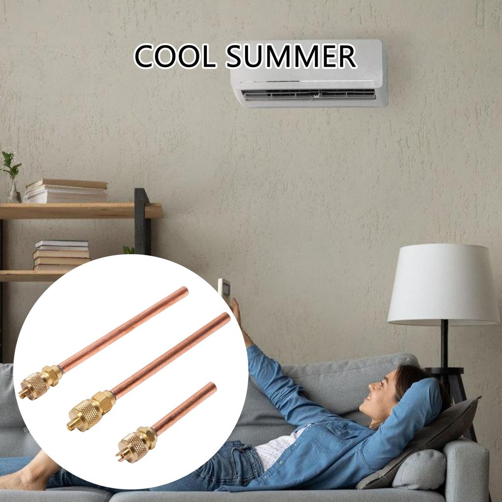 10 STÜCKE HVAC Service Zugangsventile Vakuum Kupfer Füllzugangsventile Abzieher 1/4" SAE Kälteanlagen-Kit Ventile