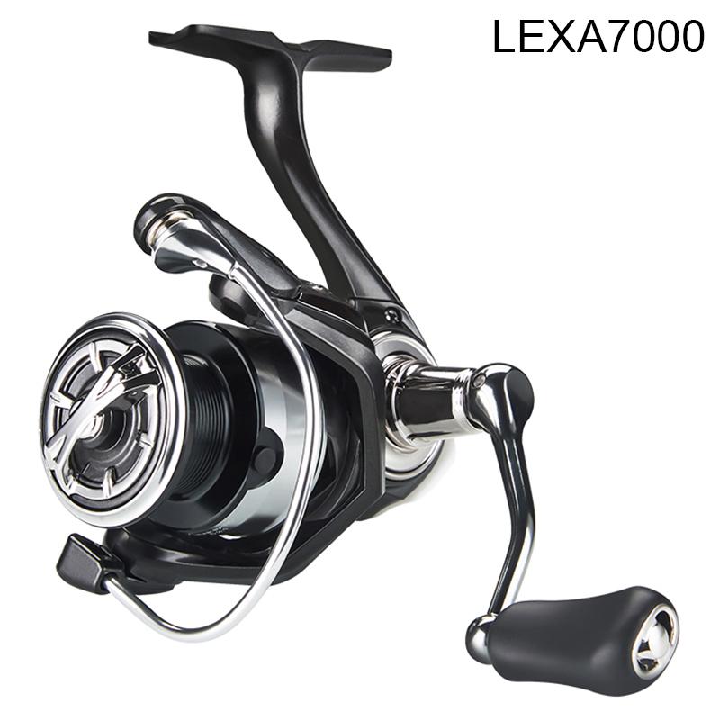 DEUKIO LEXA7000 Metal Powerful Fishing Reel Saltwater Smooth Spinning Reel with 3+1BB Bearing A