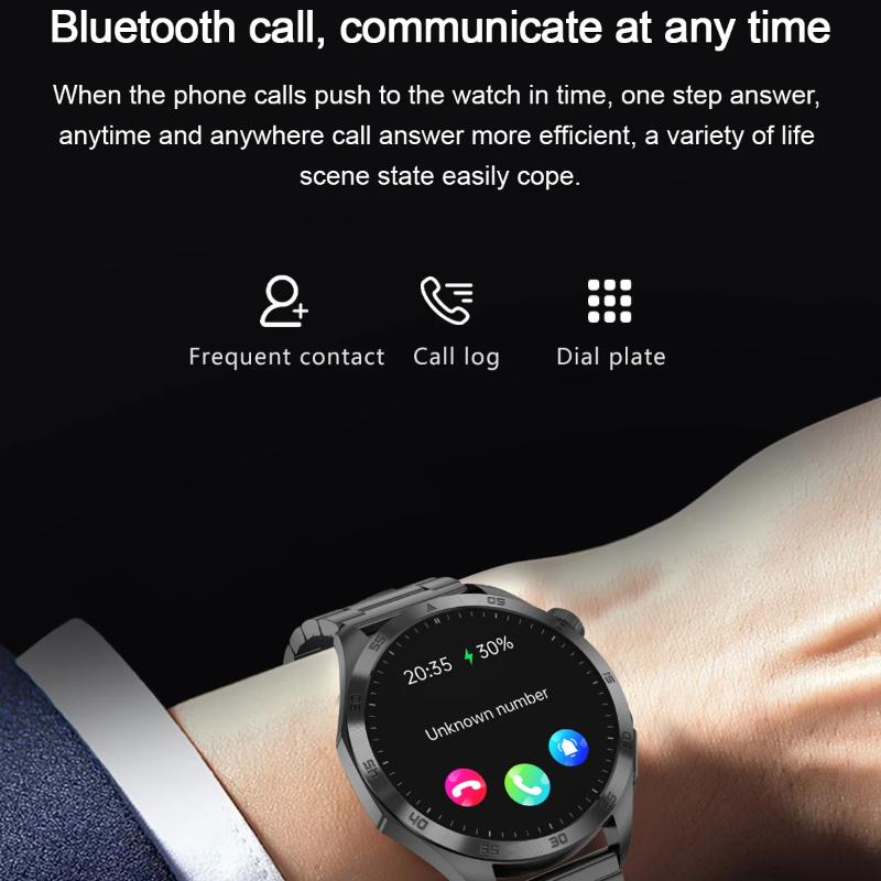 2025 New Micro Physical Examination Blood Lipids Uric Acid Blood Pressure Smart Watch ECG+PPG Clock Bluetooth Call Smartwatch Men