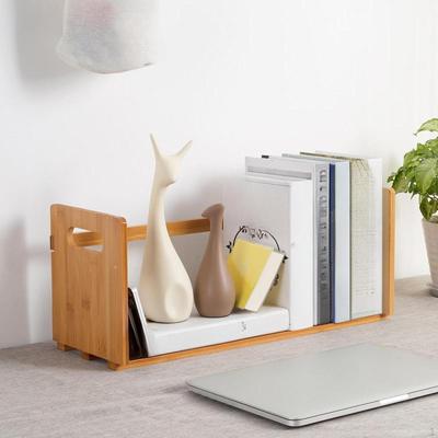 Counter Top Bookcase Book Rack Stable Space Saving Modern Practical Wooden Desk Organiser Storage