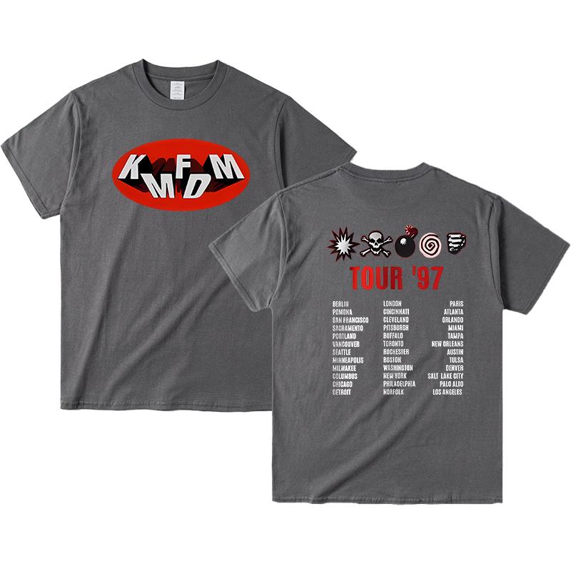 Kmfdm Men Women T-shirt Print Tshirt Clothing Designer Tee Cotton Oversized T Shirt Summer Tops