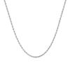 925 Sterling Silver Twisted Hemp Rope Necklace - Unisex Retro Braided Clavicle Chain