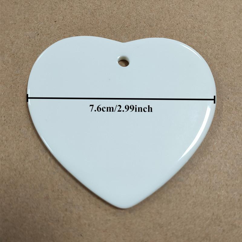 1 Piece, 3-inch, Blank Sublimation Ceramic, Craft Frame, Easter, Wedding, Birthday, Anniversary, Graduation Season, Commercial Advertising, Proposal