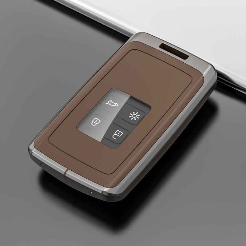 Pouzdro na klíček ze slitiny zinku na auto pro Renault Captur Megane Talisman Espace Clio Zoe Koleos Scenic 4 Arkana Dacia Sandero