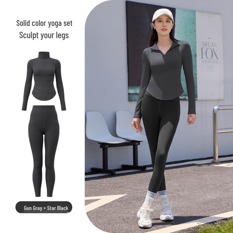 Women's Quick-Dry Yoga Suit: Lightweight, Stylish Activewear for Spring & Autumn Outdoor Fitness and Running