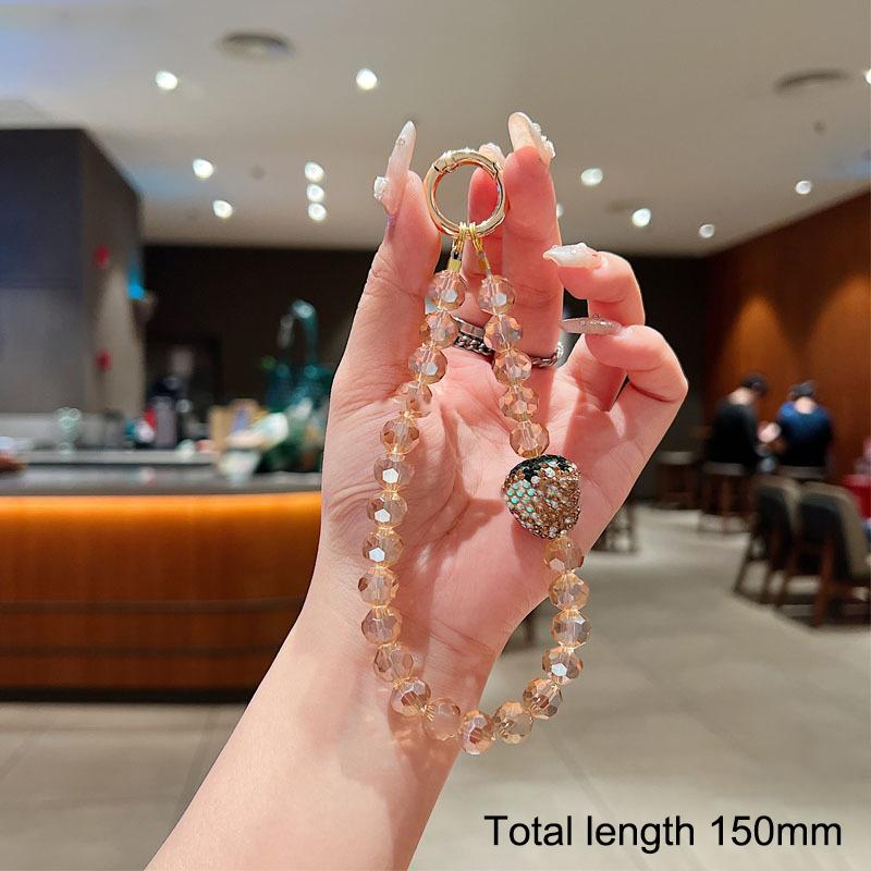 

Радужная дофаминовая цепочка для телефона из бусин, брелок, градиент, женский кулон для сумки, подвесной, маленький подарок