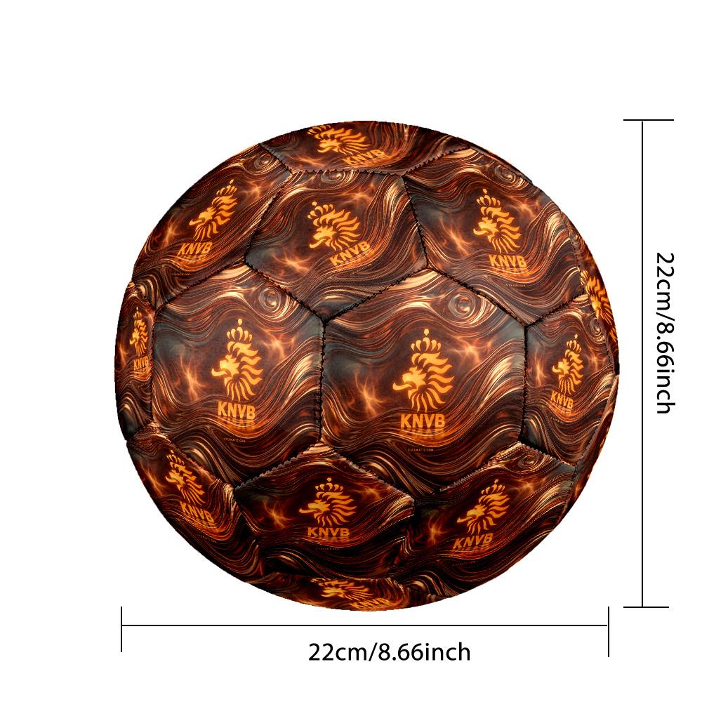 Niederlande Fußball Aufdruck Größe 5 Fußball Ball Verschleißfest Standard Erwachsenen Trainingsfußball Fan Geschenk für Indoor Outdoor Spiel Sport