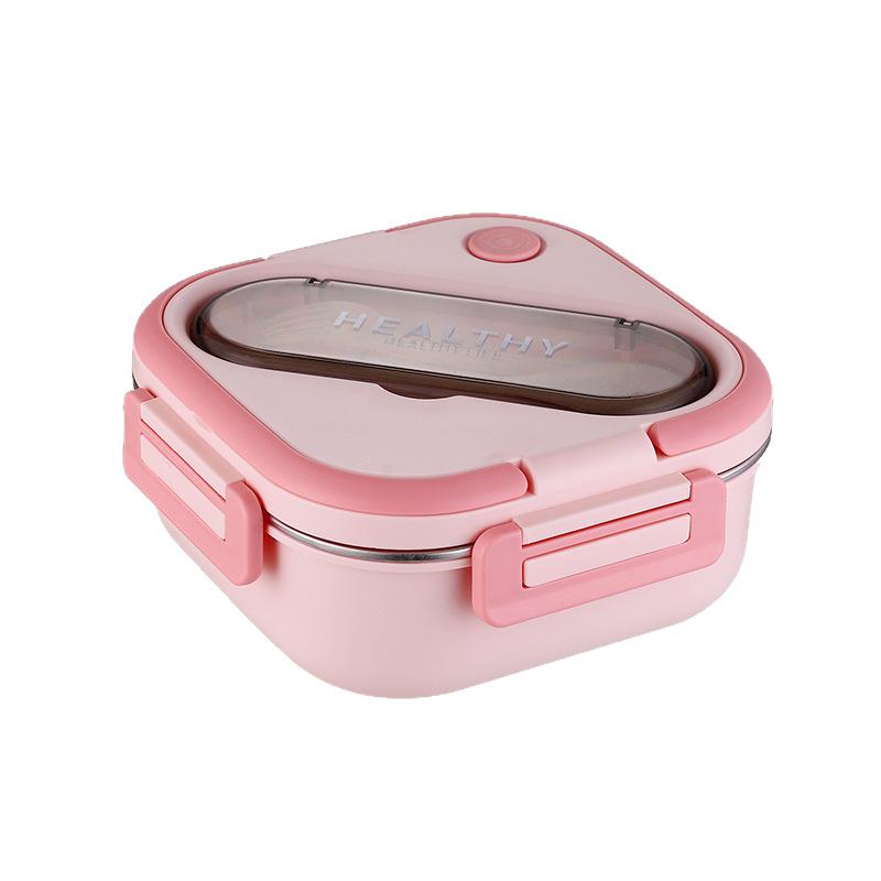 Korean Style 304 Stainless Steel Insulated Lunch Box for Men, Women, Students, and Office Workers