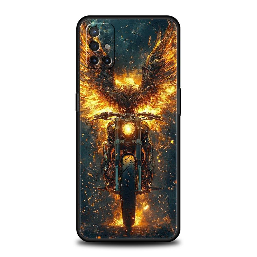 Motorcycle Phone Case For Oneplus 13R 13 12R 11 10T 10R Nord N100 N200 N10 10 9 9R 9RT CE 3 2 Z Pro 5G Soft TPU Cover Fundas Bag
