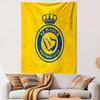 "Al Nassr Football Club Logo Design" Patterned Tapestry Home Decor, Suitable for Bedroom and Living Room, Gift