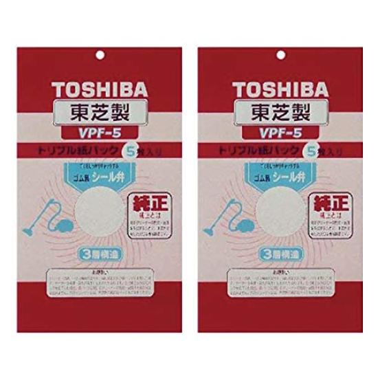 

Toshiba Vacuum Cleaner Paper Pack of Triple Paper Pack Filter with Seal Valve [Set 2] VPF-5