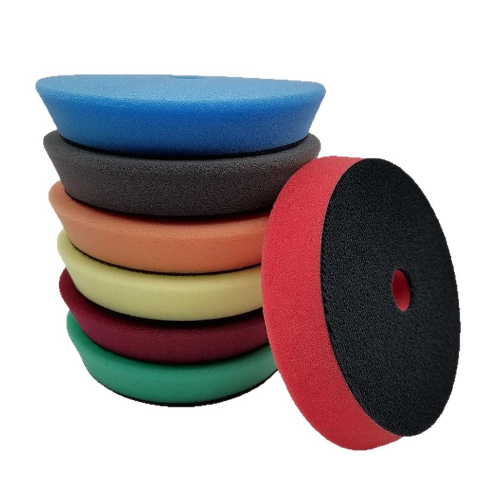 Japanese Beveled Car Polishing Sponge Pad for DA Machines - Self-Adhesive Scratch Repair and Restoration Pad