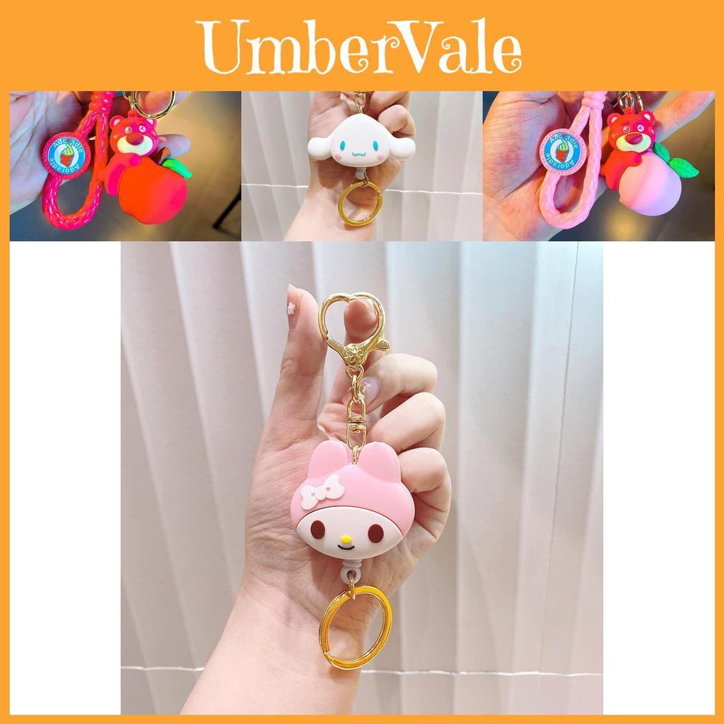 Creative And Cute Cartoon Strawberry Bear Keychain Perfect Small Couple Gift