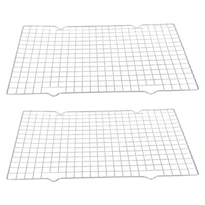 Multipurpose Stainless Steel Grills Rack Baking Cooling Trays Barbecue Grills for Outdoors Cooking and Kitchen Use