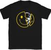 Happy Skull Men T Shirt Tee Funny Skeleton Black