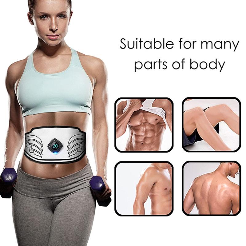 Elektrikli Kas Stimülatörü Titreşim Kemer ABS Eğitmen EMS Karın Kas Stimülatörü Toner Fitness Eğitim Dişli Ev Spor Salonu Kemer