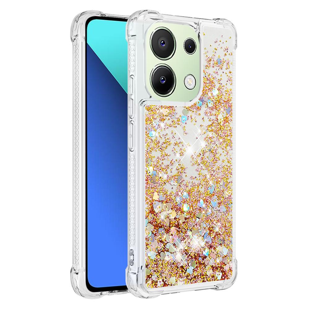 For Xiaomi Redmi Note 13 4G TPU Case Glitter Quicksand Shockproof Phone Back Cover